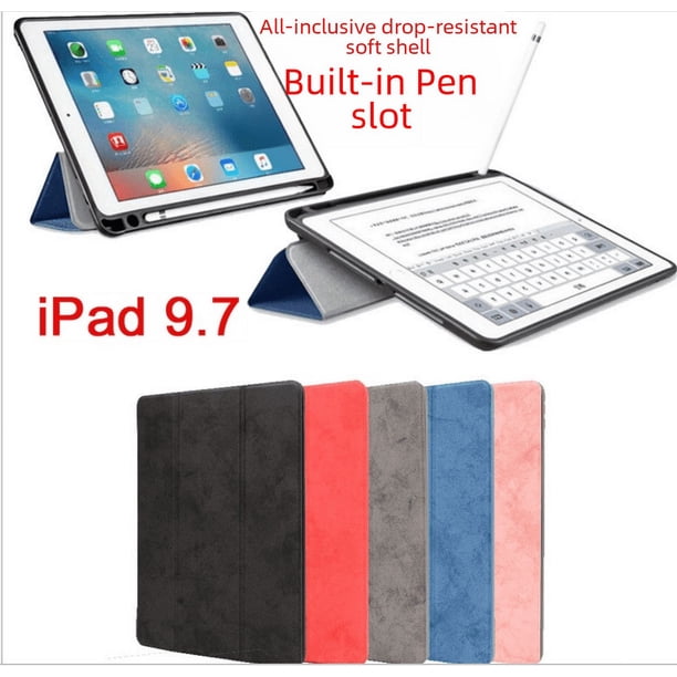 Aplicable a la funda protectora con ranura para lápiz Air5 Pro12.9, tableta 2022, iPad 10.2, mini funda de cuero para computadora Pro11