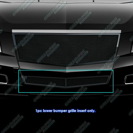 - 2008-2013 Cadillac CTS Bumper Black Stainless Steel Mesh Grille Grill # A76578H