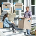 thumbnail image 3 of 50 Gallon Resin Deck Box, Lockable Patio Outdoor Storage Box for Furniture, Garden Tools and Tools Storage, Waterproof Outside Storage Boxes, 3 of 7