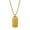 Gold, variant on Invicta Jewelry Men's Small Beveled Edge Antiqued Gold Plated Dog Tag Necklace