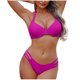 thumbnail image 2 of Trajes de baño Amzcrzy Tankini para mujer, trajes de baño, trajes de baño, bikini con control de abdomen para mujer, traje de baño de bikini con tirantes sin espalda de color sólido, rosa fuerte, M, 2 of 7