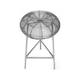 thumbnail image 5 of Meridian Furniture Tuscany Silver Metal Counter Stool, 5 of 7