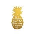thumbnail image 1 of Central Coast Designs BEAPINEAPPLE-24GLD 24 x 12 Po Ananas Silhouette Script Acier Coupe Laser Mur Art&44; Or, 1 of 1