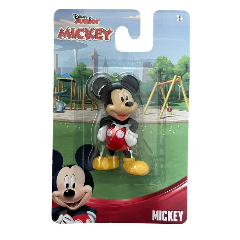 Disney Junior Mickey Mini Collectibles Action Figures Toys 1 pc (Mickey)  Ages 3 and Up Perfect for Kids Toddlers & Adults & CUSTOM Storage Carrier