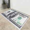 thumbnail image 2 of 100 Dollars Print Area Rug with Non-Slip Backing  Modern Home Decor Carpet Runner Mat Indoor Floor Mats Rugs, 2 of 9