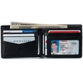 thumbnail image 3 of Alpine Swiss Mens Commuter RFID Bifold Wallet 2 ID Windows Divided Bill Section, 3 of 7