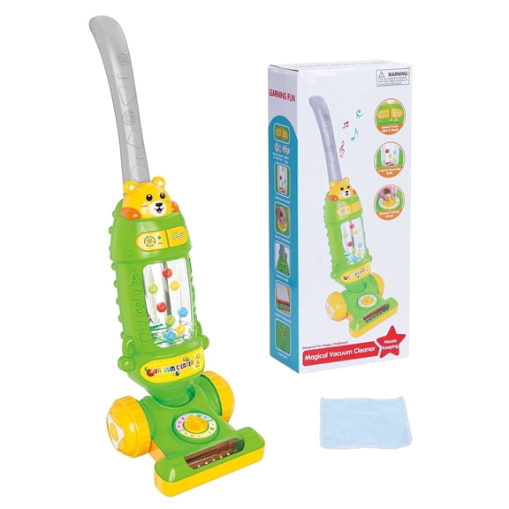 Kids Vacuum Toy for Toddlers 1-3, Toy Vacuum Cleaner for Toddlers 3-5, Baby Vacuum Toy with Ball-Popping Action, Kids Cleaning Toy Set Pretend Play, Toddler Gift Boys Girls
