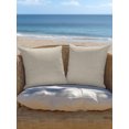 thumbnail image 5 of Outdoor Pillows Waterproof, Beige Bedding Throw Pillows with Insert for Couch Sofa Bed, Rustic Farmhouse Solid Color 16x16 Inch Pillowcases Decorative Camping Patio Pillow Set of 2, 5 of 8