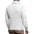 thumbnail image 6 of Yokua Men's Knitted Turtleneck Winter Cardigan Sweaters for Men, 6 of 8