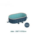 thumbnail image 3 of Olurrisa Outdoor PVC Folding Pool, Non-Inflatable for Summer Bathing & Cooling, Patio Garden Use (81"L x 62"W), 3 of 8