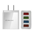 thumbnail image 1 of Multi Port USB Wall Charger Wall Plug 4-Port USB Charging Block 3.1A Power Adapter Quick Charger for Smartphones Tablets and More, 1 of 6