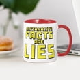 thumbnail image 3 of CafePress - Alternative Facts Are Lies - 11 oz Ceramic Mug - Novelty Coffee Tea Cup, 3 of 4