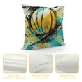 thumbnail image 4 of GOSMITH Splattered Paint on Volleyball Pattern Modern Home Sofa Decorative Throw Pillow Cover Cushion Case Multicolor, 4 of 5