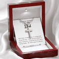thumbnail image 6 of A Special Family Man Dad Memorial Dad Memorial Cross Necklace Sympathy Loss of Father Condolence Message Card, 6 of 20