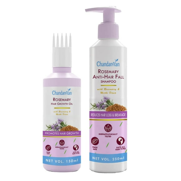 Mamaearth Rosemary Anti Hair Fall Shampoo (250ml) & Hair Growth Hair Oil (150ml)