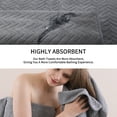 thumbnail image 6 of Beartech 3 Pack Microfiber Bath Towel Set Soft & Quickly Dry Bathroom Towel,Super absorbent Plush Bath Sheet Towel Oversized Towels Hotel Shower Towel-Dark Gray, 6 of 10