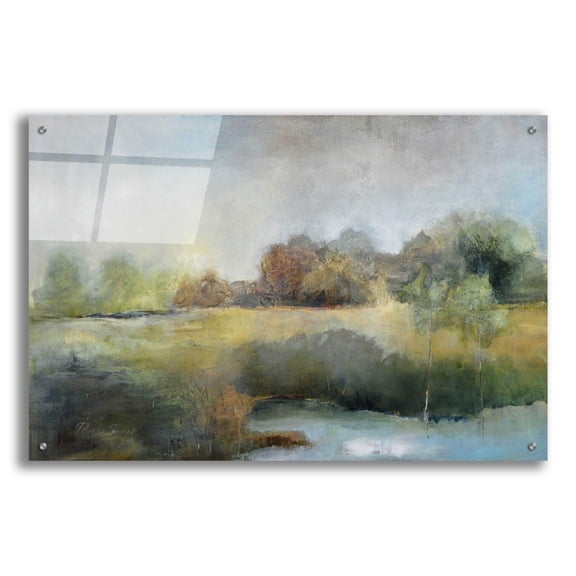 Epic Art 'A Chill in the Air' by J Austin Jennings, Acrylic Glass Wall Art, 36"x24"