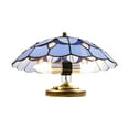 thumbnail image 4 of Miumaeov 12" Flush Mount Ceiling Light, Antique Handcrafted Stained Glass Lampshade LED Ceiling Light Chandelier Fixture, Hanging Lamp for Bedroom Living Room, 4 of 9