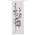 thumbnail image 1 of Ikea Shower curtain, dark lilac, flower 1226.202017.2218, 1 of 1