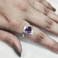 thumbnail image 4 of Natural Amethyst Ring, Rough Amethyst Gemstone Ring, Feb Birthstone, Cross Prong Ring, 925 Sterling Silver, Womens Ring, Christmas, Thanksgiving, Handmade, Statement Jewelry, Rough Gemstone Jewelry, 4 of 5