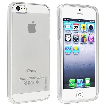 Insten TPU Rubber Skin Case For Apple iPhone SE / 5 / 5s, Clear