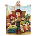 thumbnail image 3 of Toy Story Cartoon Fleece Throw Blanket, Super Soft Cozy Warm Flannel Blanket for Bed Sofa Couch Camping Travel, All Seasons Fuzzy Plush Blankets for Kids Adults Fans, 3 of 7