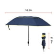 thumbnail image 4 of YOPTOP 62” Extra Oversize Large Compact Golf Umbrella Double Canopy Vented Windproof CA,black, 4 of 10