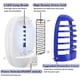 thumbnail image 3 of 4 piezas de matamoscas eléctrico, lámpara matamosquitos, mata insectos eléctrico, eléctrico con luz ultravioleta, matamoscas de interior, trampa para mosquitos para interior y exterior, 3 of 4