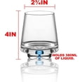 thumbnail image 5 of Crystal Bubble Base Whiskey Glass - 4 Color Set - 12.5oz, 5 of 5
