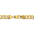 thumbnail image 3 of Real 14kt Yellow Gold 8.3mm Lightweight Flat Cuban Chain Chain Bracelet; 8 inch; for Adults and Teens; for Women and Men, 3 of 4