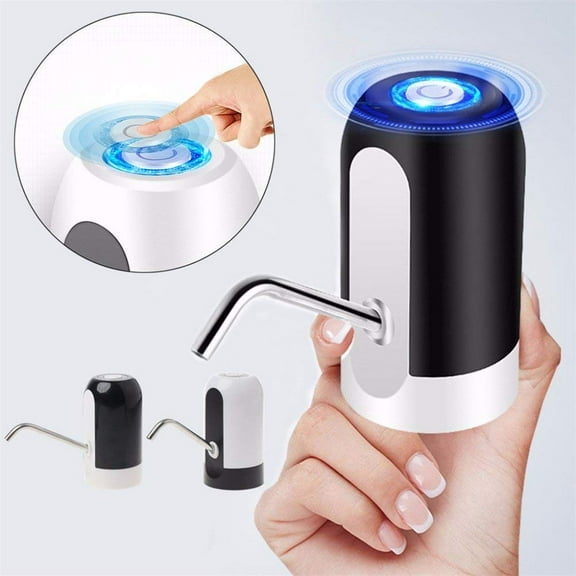Amerteer Auto Electric Gallon Bottled Drinking Water Pump Dispenser Switch, Automatic Electric Water Drinking Portable Button Pump Dispenser Gallon Bottle Switch 5W and 12V (Black)