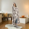 thumbnail image 1 of Safdie & Co. Premium Ultra Soft Flannel Hoodzy Hooded Throw Blanket with Sherpa Heathered Deer Shield, 1 of 6