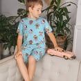thumbnail image 4 of Fotbe winter cow cute Pijama Estampada de 2 Piezas para Niños – Ropa de Dormir de Manga Corta Cómoda para Niños y Niñas, Camiseta y Shorts de Algodón-3X-Large, 4 of 6