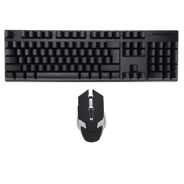 Ratón De Teclado, Diseño A Prueba De Agua Tapas De Teclas De Dos Colores Regulación De La Eficiencia De La Lámpara Siéntase Cómodo Ratón De Teclado 2.4G Para Juegos De ANGGREK Keyboard and Mouse Suit