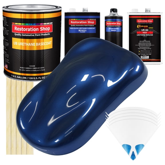 Daytona Blue Metallic Gallon Kit URETHANE BASECOAT Car Auto Paint FAST Kit