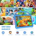 thumbnail image 2 of Baken 10in Android 13 Tablet 4GB RAM 64GB ROM 1280*800 IPS HD Touchscreen Tablet, Quad-Core Processor, Google Play Tablet with Case(Blue), 2 of 6