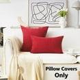 thumbnail image 3 of Lomyolo Throw Pillow Covers Decorative Linen Burlap 2 Pack Throw Cushion Case 18''x18'', 3 of 6