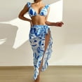 thumbnail image 2 of Traje de baño de malla con volantes y estampado dividido en bikini para mujer Conjunto de ropa de playa OAVQHLG3B Store lin121212, 2 of 4