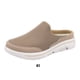 thumbnail image 4 of 1 par de toboganes con cubierta de malla Qarigey sandalias transpirables de tacón plano para mujer color Caqui Talla 41, 4 of 6