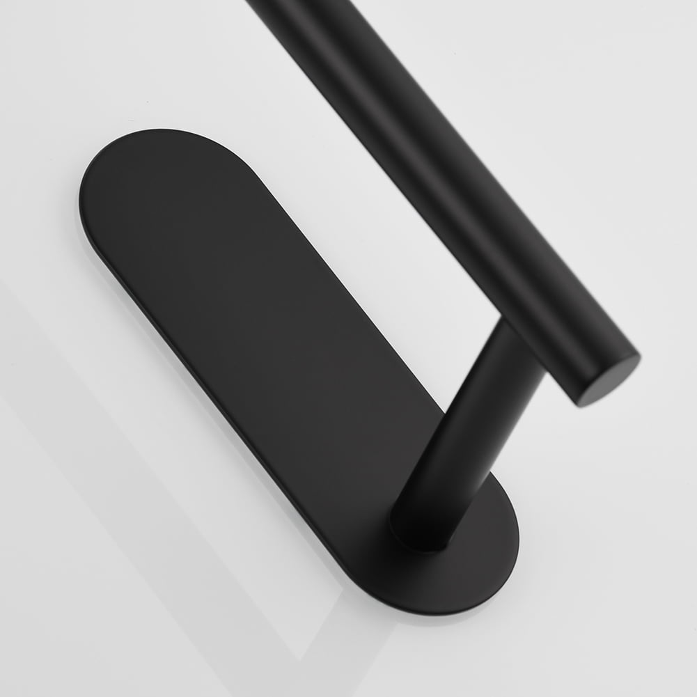 Kepooman Bath Towel Bar and Extended Toilet Paper Holder - Thicken Stainless Steel Towel Rack for Bathroom, Bathroom Accessories Towel Rod Heavy Duty Wall Mounted Towel Holder, Black Kepooman Bath Towel Bar and Extended Toilet Paper Holder - Thicken Stainless Steel Towel Rack for Bathroom, Bathroom Accessories Towel Rod Heavy Duty Wall Mounted Towel Holder, Black