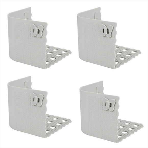 Soportes para Sábanas, Correas para Sábanas Ajustables, Clips para Sábanas, Mantienen las Sábanas Firmes y Ajustadas en Su Lugar, Silicona Resistente, Paquete de 4 B