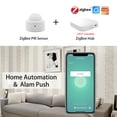 thumbnail image 2 of Riwcyla Motion Sensor Smart Human Body Induction PIR Sensor 16.4Ft 120,degree Detection APP Control Real,time Monitoring Intelligent Linkage Home Device, 2 of 6