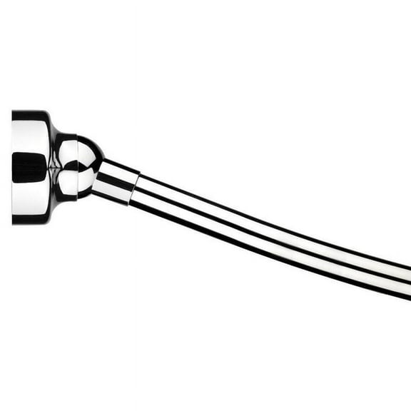 Croydex Curved Space Saver Shower Curtain Rod, Adjustable Length 60in, Stainless Steel