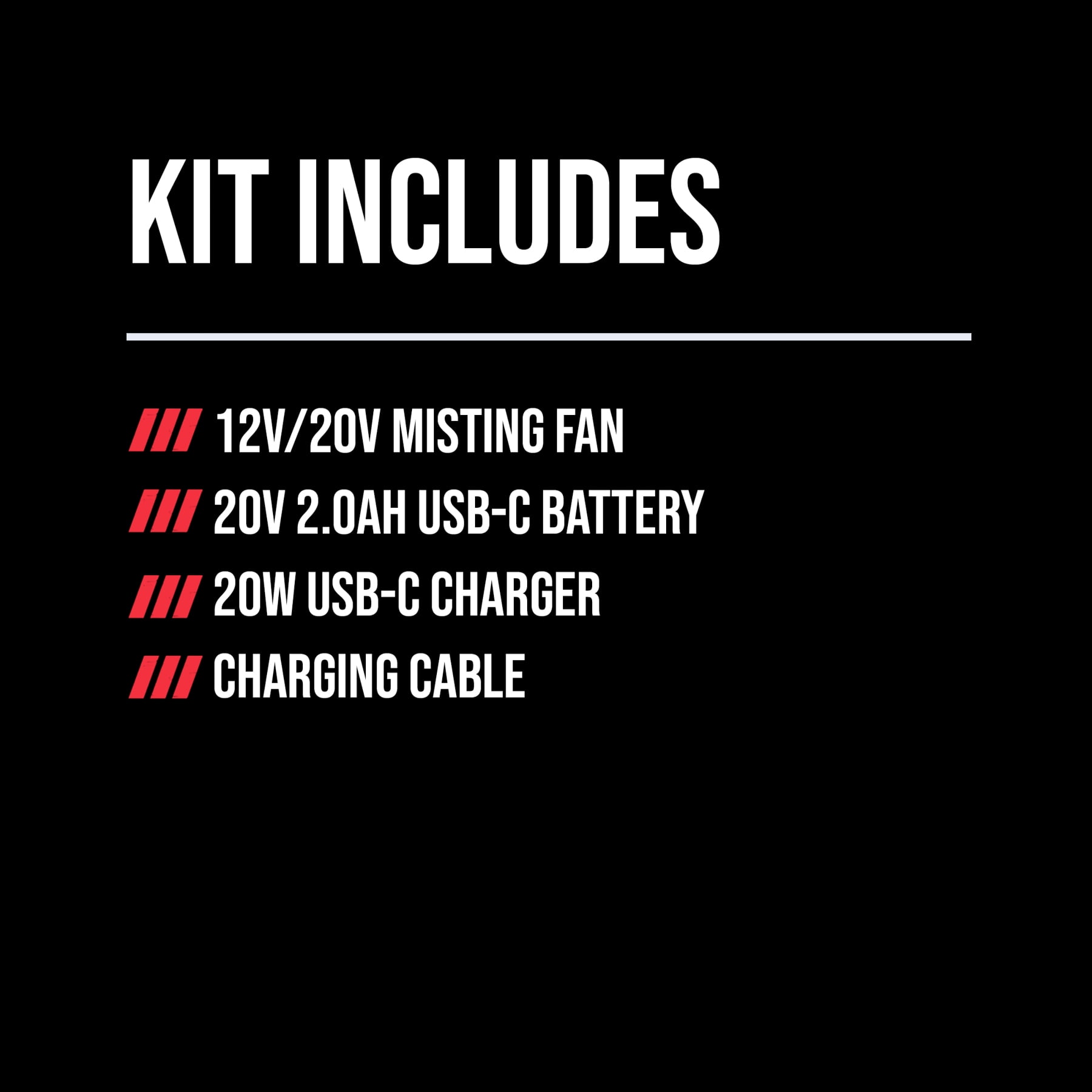 SKIL PWRCORE 12V/20V 20V 7 In. Misting Fan with 2.0Ah USB-C Battery and 20W PD Charger-MF0700D-12