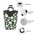 thumbnail image 3 of Salouo White Daisies and Bee for Dirty Clothes Hamper,Extra Large Hamper Basket Bin 1-Pack Big Laundry Baskets with Handles Laundry Hampers Fits for Bedroom & Living Room, 3 of 5