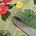 thumbnail image 5 of Shininglove 9' x 12' Floral Area Rug for Living Room, Large Washable Non -Slip Low Pile Soft Carpet for Home Bedroom Dining Room(Green), 5 of 7