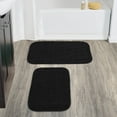 thumbnail image 2 of Garland Rug Gramercy Washable Bath Rug Set, 2 Piece (20"x34" & 17"x24") Black, 2 of 8