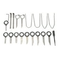 thumbnail image 4 of 20PCS Radio Removal Tool Kit Ergonomic Steel Universal Stereo CD Player Removal Key Kit for Cars Trucks, 4 of 22