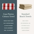 thumbnail image 3 of Casa Platino Beach Towel Set of 2, Light Weight, Quick Dry Towel, Large Beach Towels 30"x60", Beach Towel Set - Red, 3 of 8