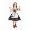 thumbnail image 2 of Girls Oktoberfest Dirndl Dress with Apron Bavarian Costume Traditional German Beer Festival Outfit Cute A-Line Dresses, 2 of 6